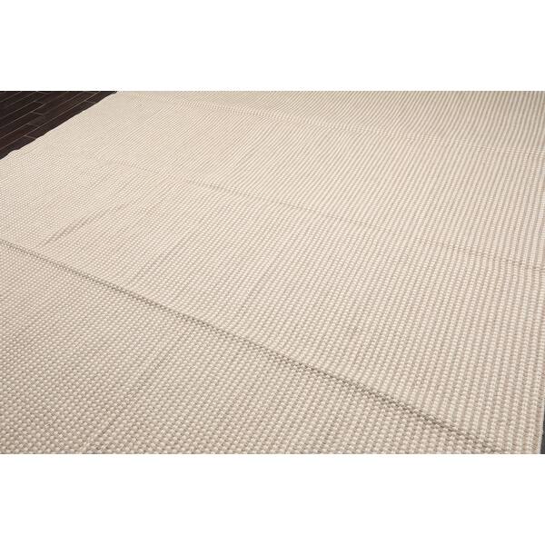 Hand Woven Dhurry Beige Tan Flatweave Area Rug Wool Modern Contemporary Oriental Area Rug Square 11 X 11 Overstock 31523772