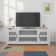 preview thumbnail 8 of 11, Bridgevine Home Haven 65 inch TV Stand, for TVs up to 75 inches, No Assembly Required White