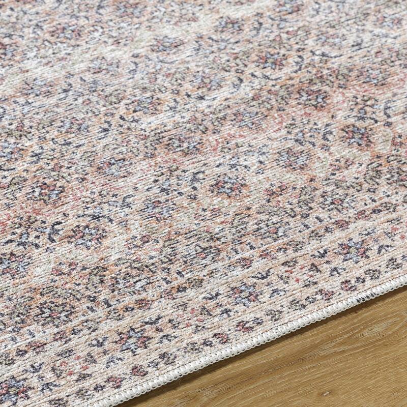 Livabliss Vinny Washable Traditional Area Rug