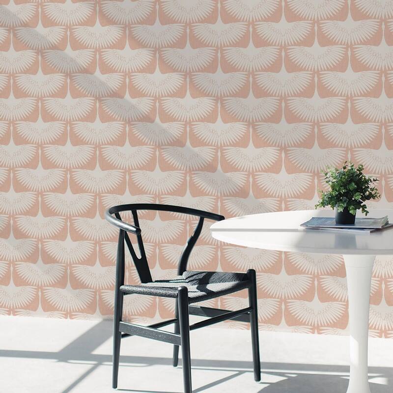 Genevieve Gorder Feather Flock Removable Peel and Stick Wallpaper