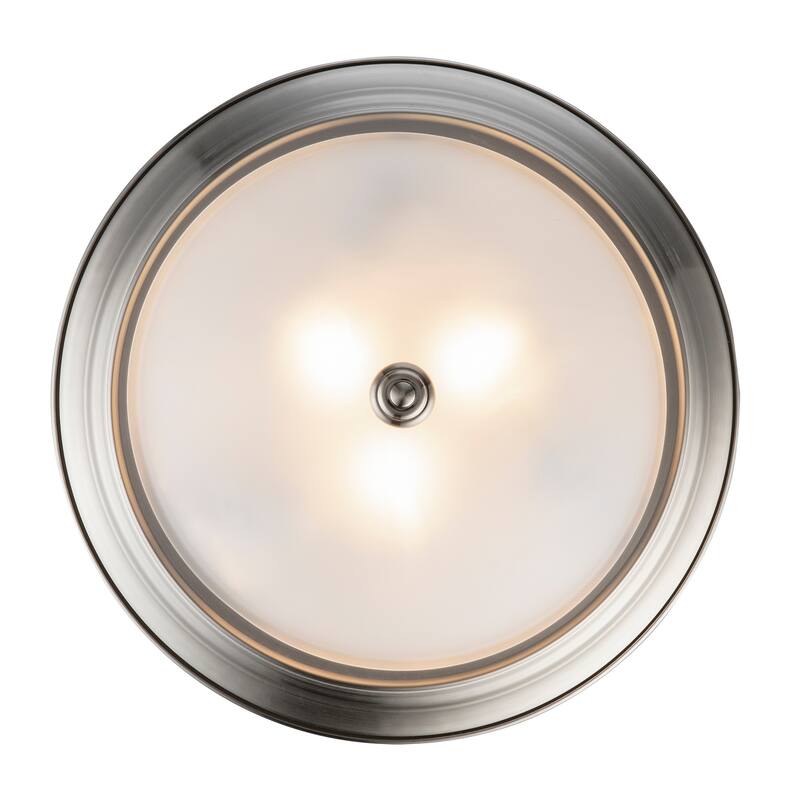 Trans Globe Lighting 3 Light 15" Flush Mount Round Ceiling Fixture