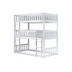 preview thumbnail 9 of 18, Detachable Rubber Wood Triple Bunk Bed with Ladders,Guardrails,Twin over Twin over Twin