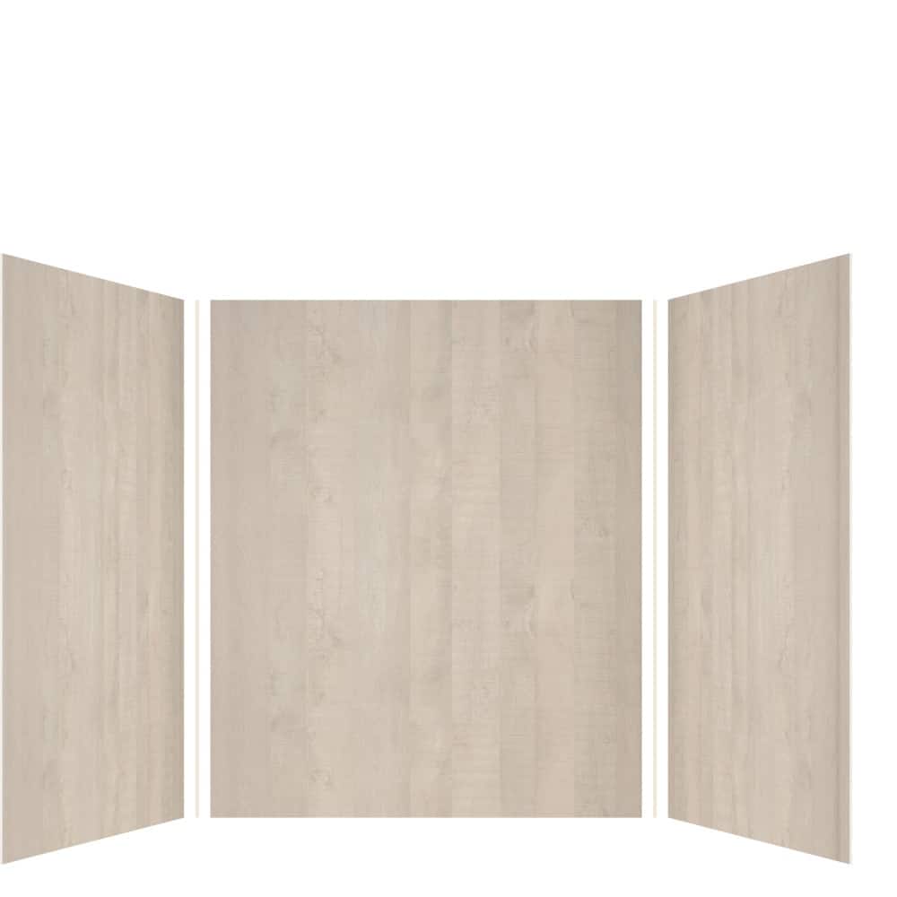 Transolid EWK606072 Expressions 60" W x 60" D x 72" H Three Panel