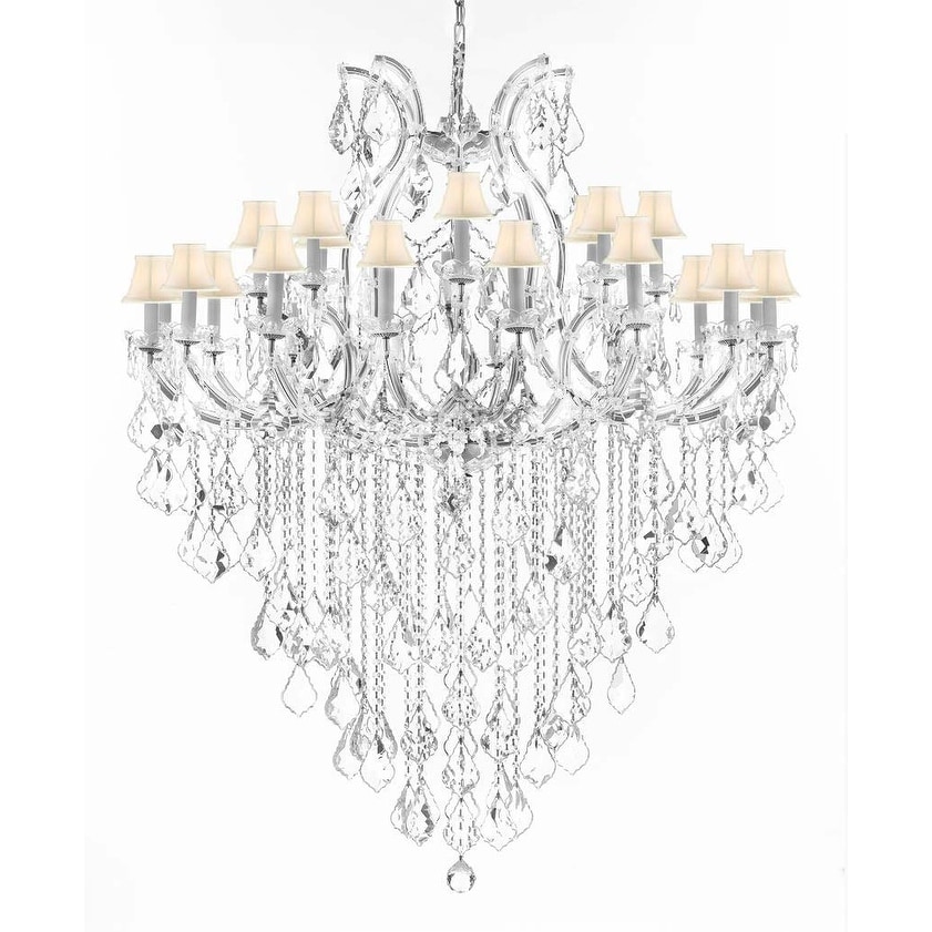 Crystal Chandelier H59" XW46" Great for The Foyer, Entry Way, Living Room, Family Room and More! - Chandeliers For Bedrooms by Overstock.com