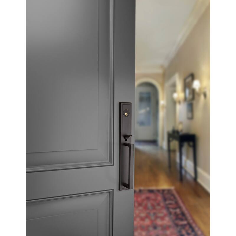 Baldwin Hollywood Hills Full Plate Single Cylinder Door Handleset with