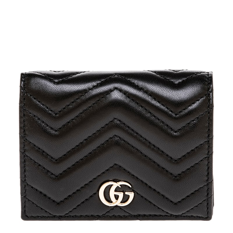 Gucci GG Marmont Card Case Wallet - Black