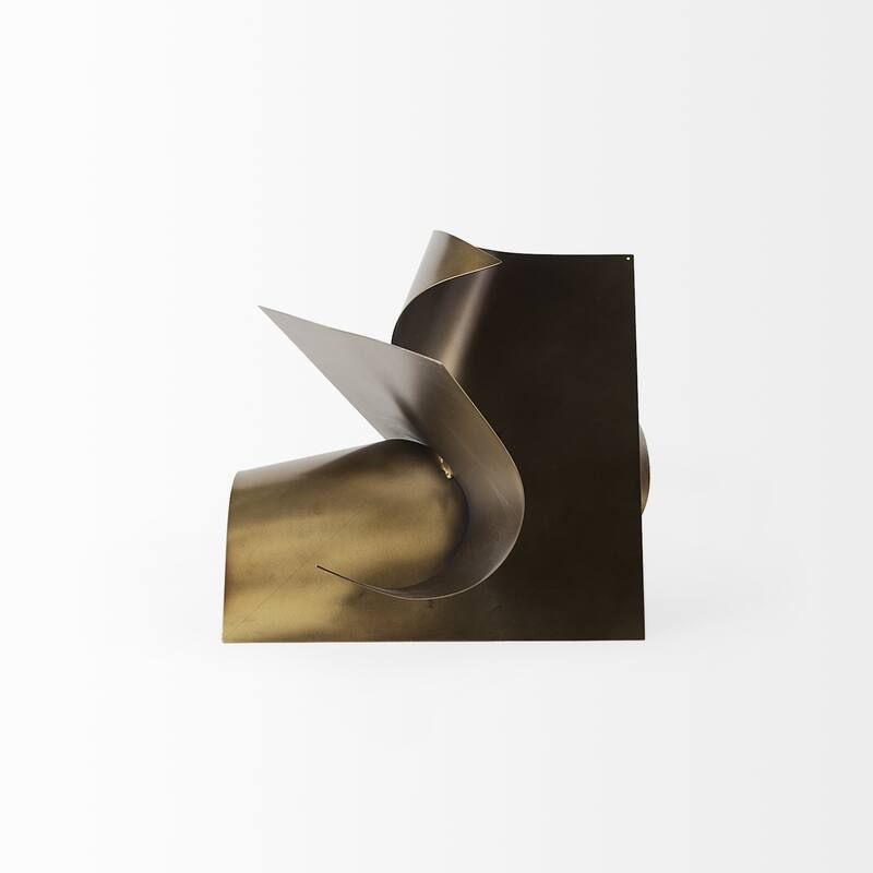 12" Contempo Antiqued Abstract Sculpture - 12"W x 12"D x 12"H
