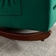 preview thumbnail 27 of 42, Roomfitters High Back Rocking Chair Nursery Chair, Comfortable Rocker Fabric Padded Seat, Modern High Back Armchair, Beige