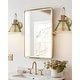 preview thumbnail 15 of 17, Rustic Gooseneck Wall Sconces, Wall Light, Hammered Metal Shade