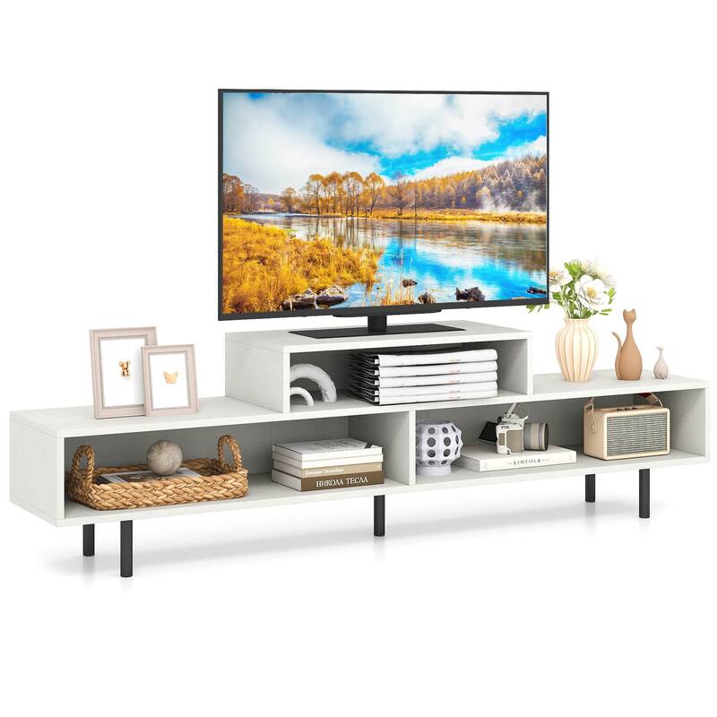Costway 3 Cubby TV Stand for TVs up to 70" Entertainment Center Media - See Details