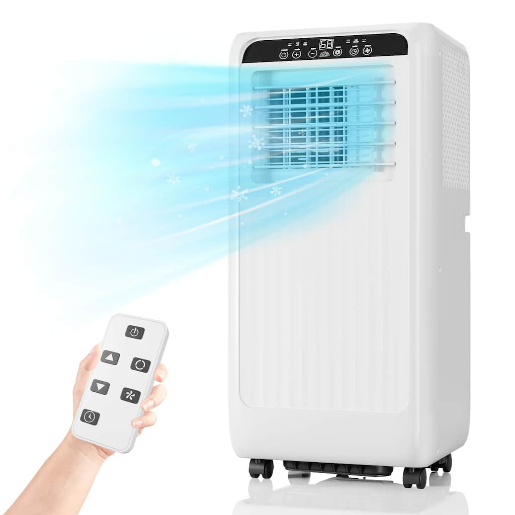 8,000 BTU Portable Air Conditioner, Portable AC Built-in Cool with Dehumidifier and Fan Modes for Room up to 350 sq.ft