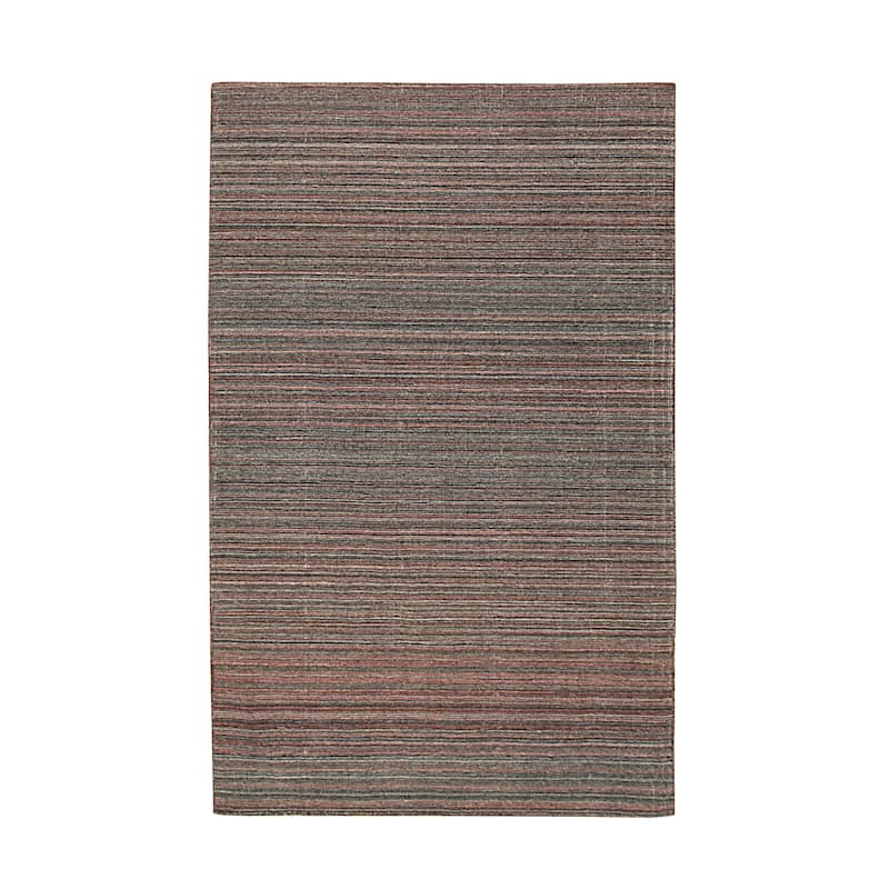 Navy Contemporary Stripe Reversible Striped flatweave Area Rug - Elegant and Timeless Design - 5' x 8'
