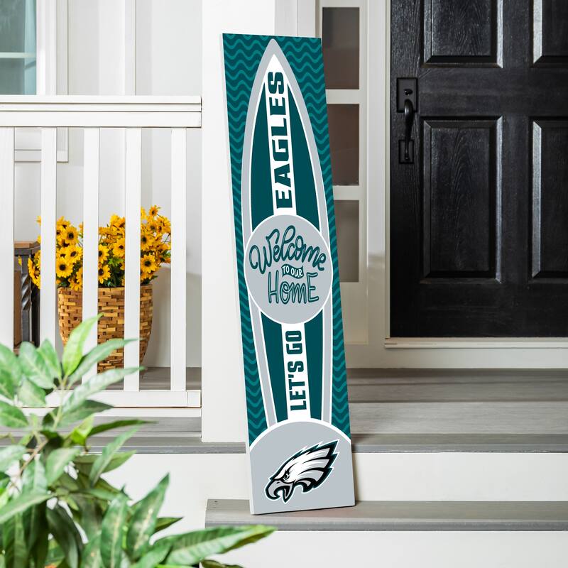 47" Porch Leaner Welcome Wall Sign, Philadelphia Eagles - Multi
