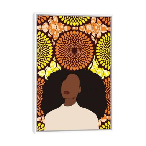 iCanvas "Halo" by Mezay Ugbo Framed White - 48x32