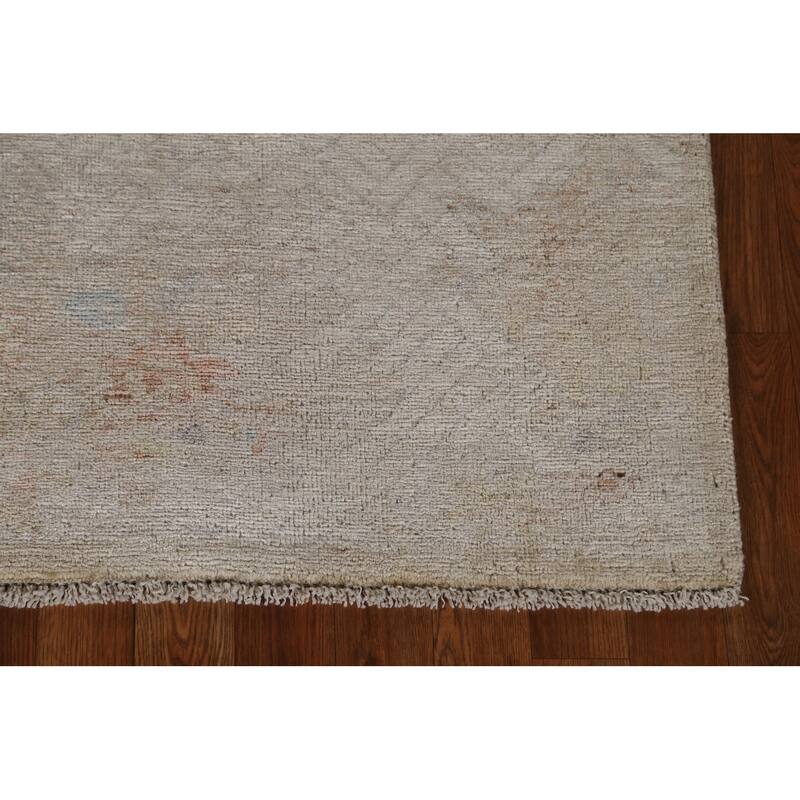 Muted Oushak Turkish Oriental Area Rug Wool Hand-knotted Foyer Carpet - 3'10" x 4'10"