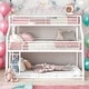 preview thumbnail 11 of 18, Twin XL/Full XL/Queen Triple Modern Style Bunk Bed with Long and Short Ladder and Full-Length Guardrails, Space-Saving,Black White