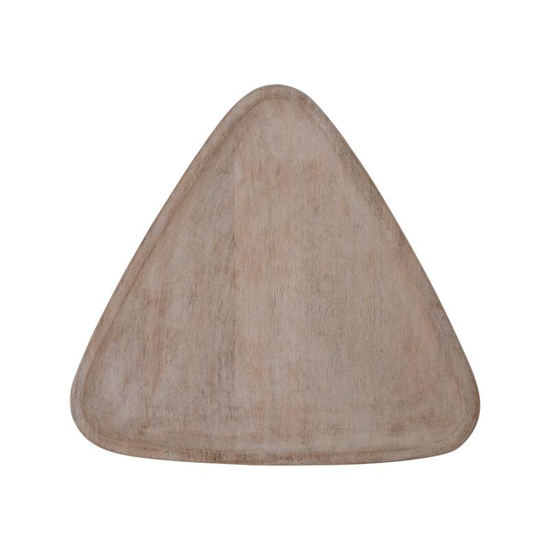 Mango Wood Tray, Triangular Shaped