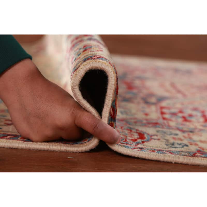 Vegetable Dye Floral Ziegler Oriental Runner Rug Handmade Wool Carpet - 3'0"x 12'0"