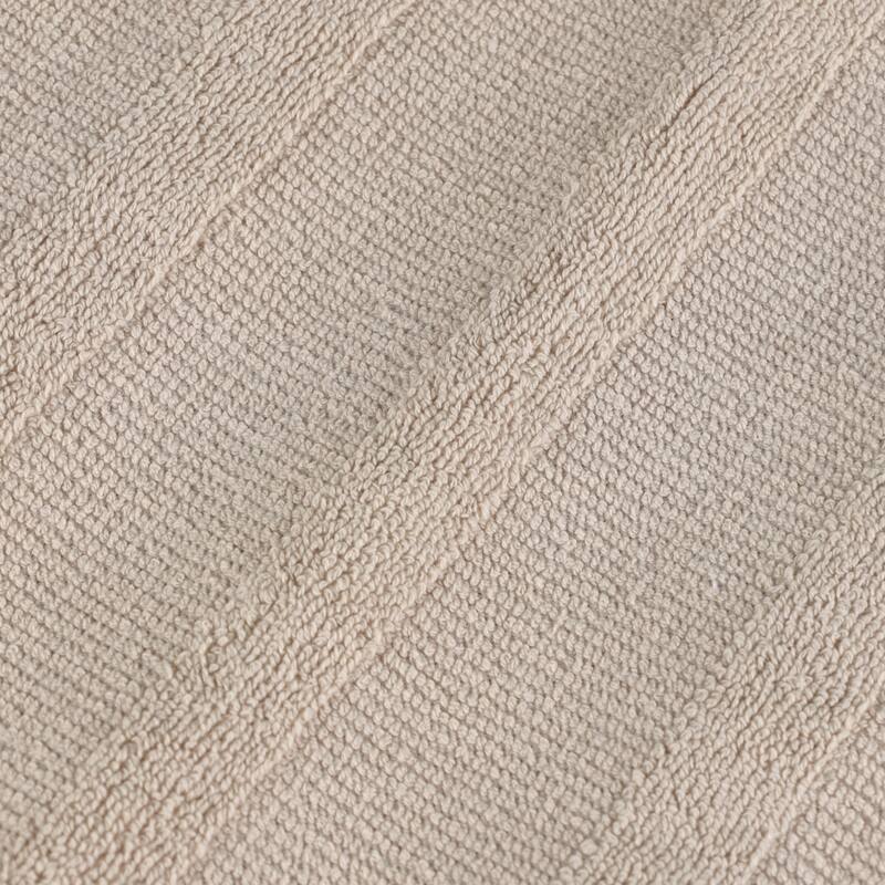 Superior Roma Cotton Assorted Ribbed Solid Towel Set of 12