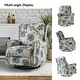 preview thumbnail 5 of 52, Roderich Farmhouse Floral Print Swivel Rocker Recliner with Rolled Arms by HULALA HOME