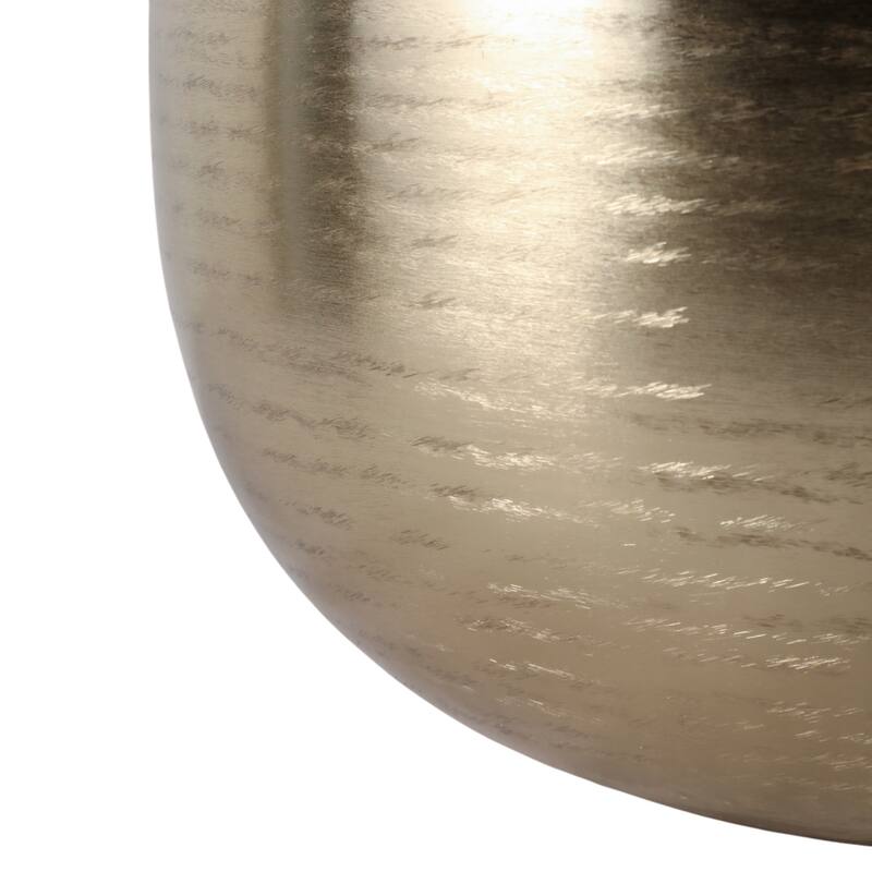 Modern Decorative Metal Planters with Contemporary Style for Garden or Indoor Display - 14" x 14" x 11"