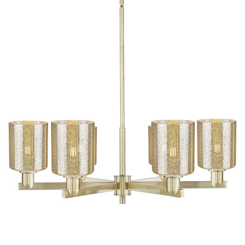 Innovations Lighting 716-6CR-11-35 Cobbleskill Chandelier Cobbleskill - Antique Brass / Mercury