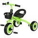 preview thumbnail 10 of 8, Kids Tricycle for Toddlers Age 2-5 with Adjustable Seat, Toddler Bike for Children with Basket, Bell, Handlebar Grips, Green
