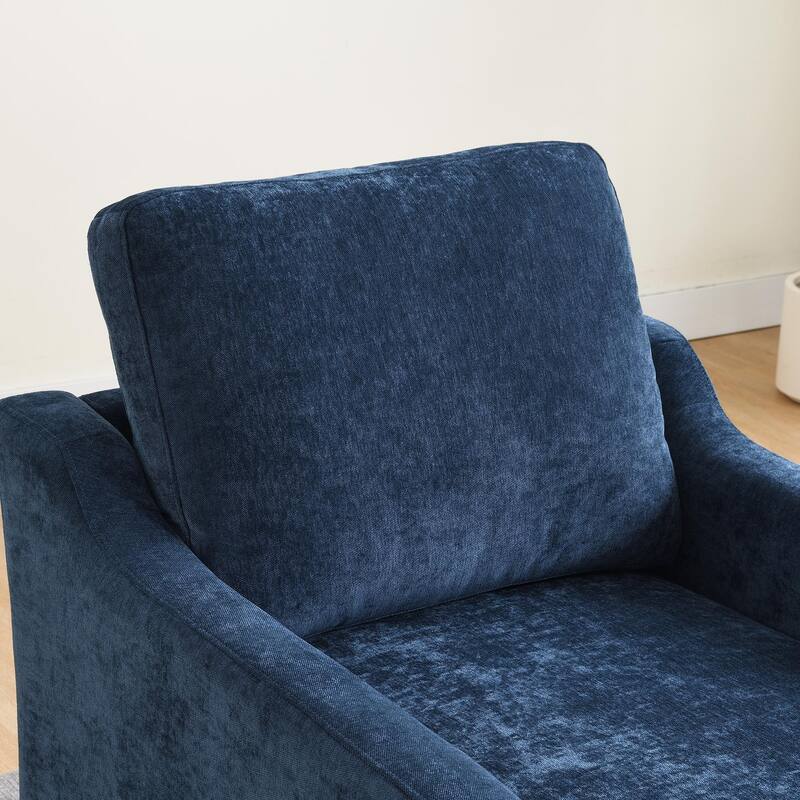 360° Rotating Lounge Chair with Book Pocket