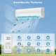 preview thumbnail 3 of 7, White Split Air Conditioner 12000BTU ,Ductless Inverter Heat Pump, 208-230V 17SEER2,Min Split AC/Heating System, Energy Saving