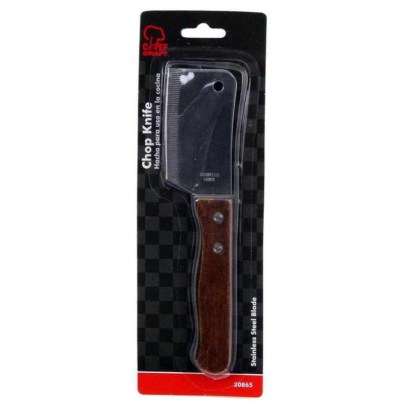 Chef Craft 7" Stainless Steel Mini Cleaver Chop Knife - Great for Chopping Veggies and Cheese