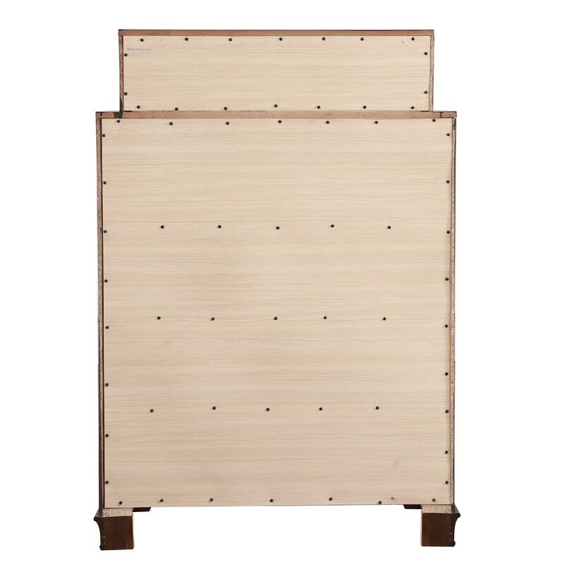 7-Drawer Wooden Bedroom Chest - 52" - Brown