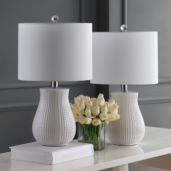 Safavieh Dayton Set of 2 Table Lamp White
