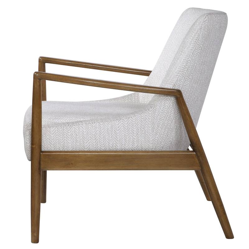 Uttermost Bev 27" Wide Fabric Rubberwood Framed Midcentury Modern
