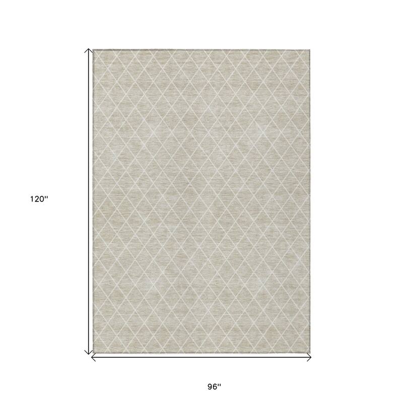 HomeRoots Geometric Transitional Rectangle Outdoor Rug