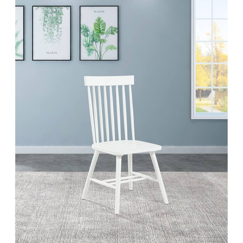 Andrews Windsor Spindle Back Dining Side Chair (Set of 2)