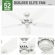 preview thumbnail 9 of 26, Hunter 52" Builder Elite Ceiling Fan w/Pull Chains - Traditional, Casual, Transitional