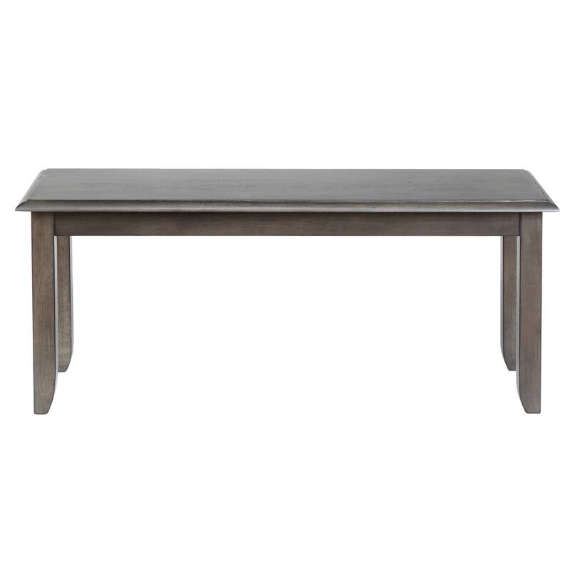 Rectangular Dining Table Set for 6 - 60" Table, 4 Chairs & Bench - Modern Dining Room Furniture
