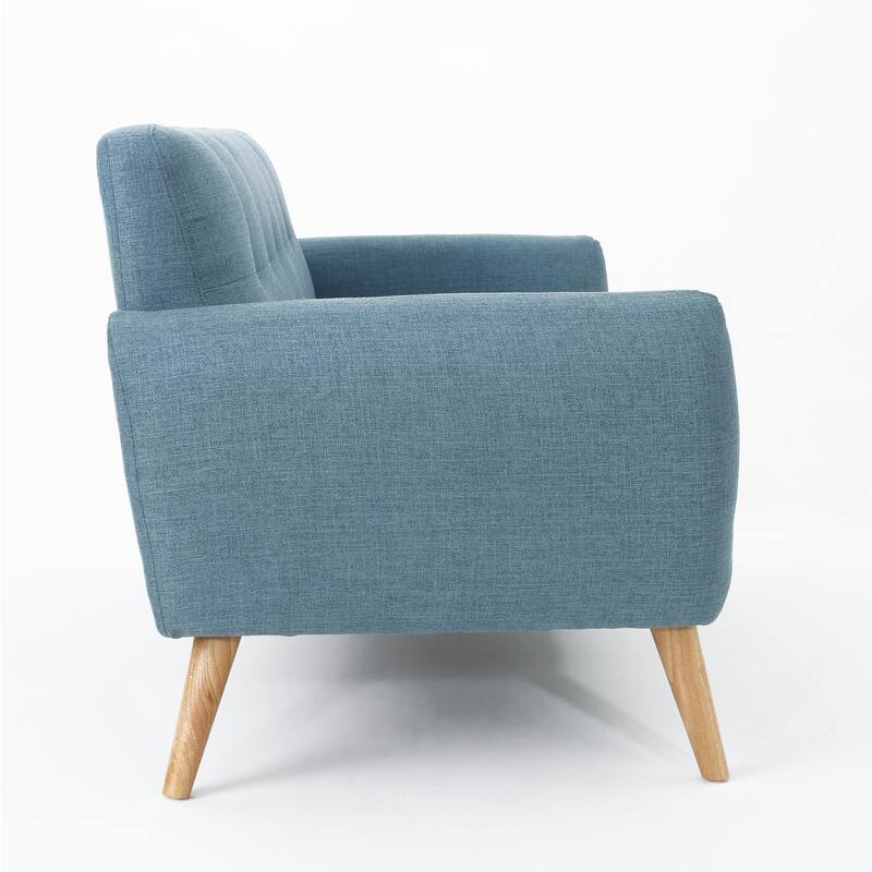 Mid-Century Modern Upholstered Tufted Loveseat