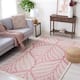 SAFAVIEH Handmade Capri Ilianka Wool Rug - 4' x 6' - Pink/Ivory