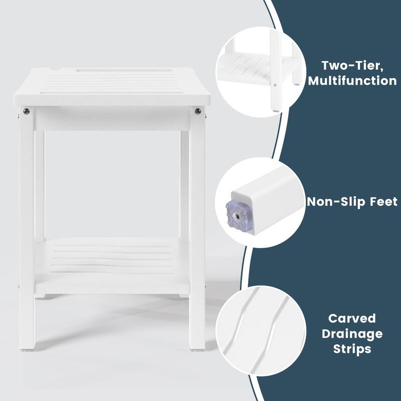 Anapolis Poly Shower Bench