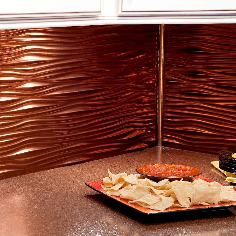 FASÄDE Waves Decorative Vinyl Backsplash Panel