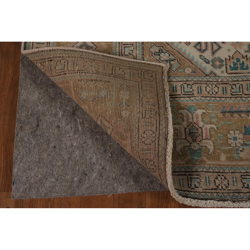 Geometric Tabriz Persian Area Rug Handmade Wool Carpet - 6'5" x 9'7"