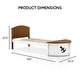 preview thumbnail 3 of 6, Furniture of America Trunite Nautical Twin-size Wood Captain Platform Bed with Footboard Storage