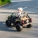preview thumbnail 11 of 27, Battery-Powered 24V Ride-On Car with Remote Control, Leather Seats, Bluetooth Music, and Dual Seating for Kids & Adults