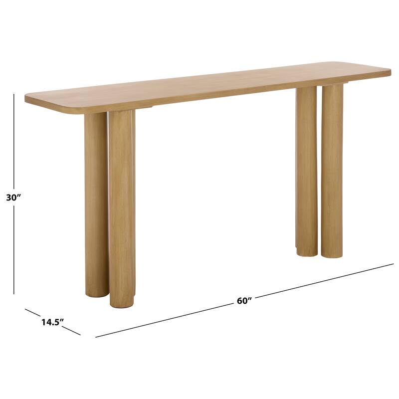 SAFAVIEH Couture Kathalina Rectangle Wood Console Table - 60"W x 15"D x 30"H
