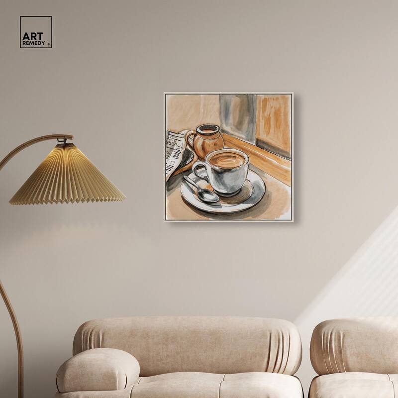 Sunday Coffee Canvas by Art Remedy