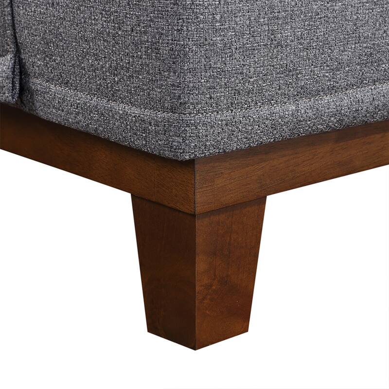 Bridgevine Home Coronado 55" Track Arm Love Seat with Wood Base