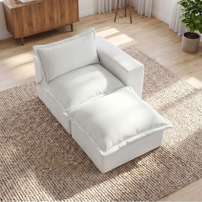 Comfy Cloud Couch Plush Modular Sectional Sofa For Living Room