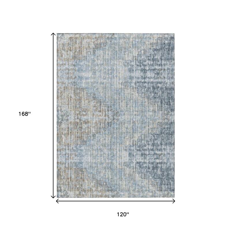 HomeRoots Geometric Transitional Rectangle Outdoor Rug
