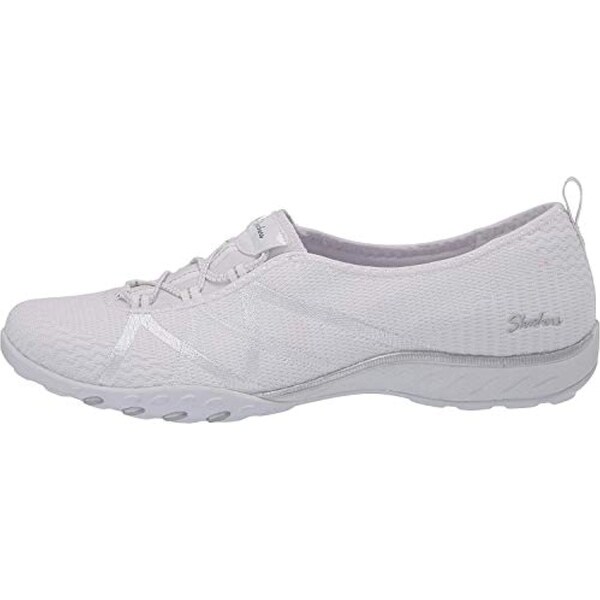 skechers breathe easy white
